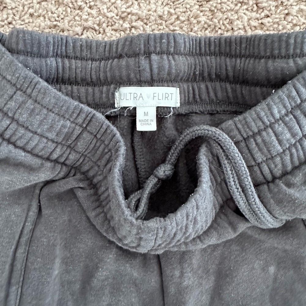 Ultra Flirt Charcoal Jogger Pants - Picture 3 of 3